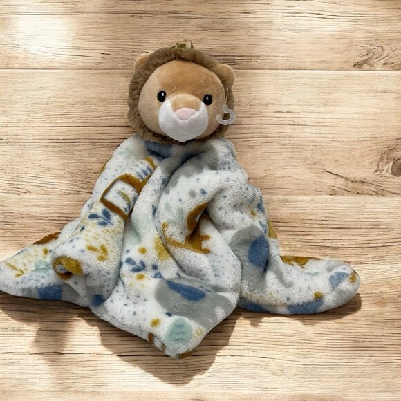 RARE HTF Lila & Jack Safari Elephant Lion Plush Baby Security Blanket Toy - Picture 1 of 11